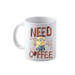 Casa si Gradina - Bucatarie si vesela - Cani si pahare - Cani si cesti - Cana alba personalizata Need Coffee, INOVATIX®. 330ml - Infinity.ro