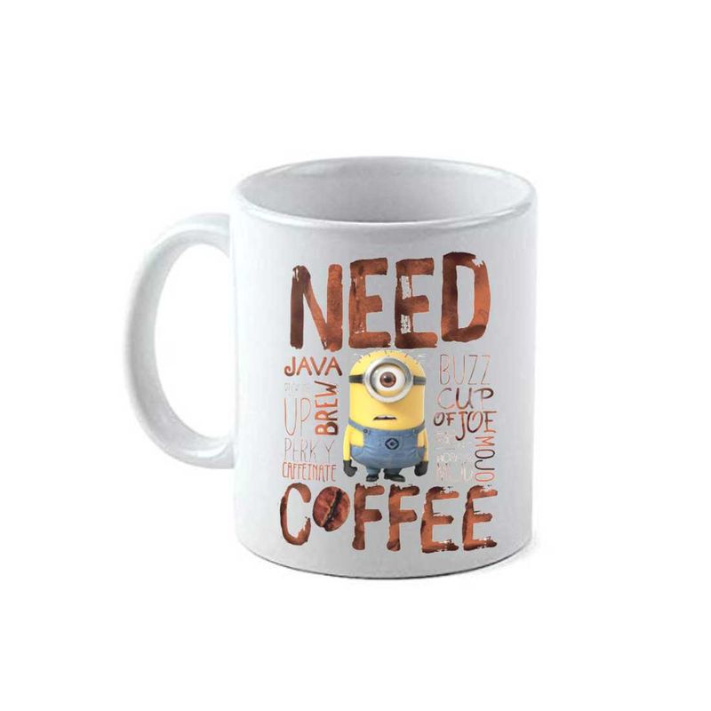 Casa si Gradina - Bucatarie si vesela - Cani si pahare - Cani si cesti - Cana alba personalizata Need Coffee, INOVATIX®. 330ml - Infinity.ro