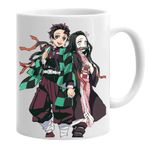 Casa si Gradina - Bucatarie si vesela - Cani si pahare - Cani si cesti - Cana alba personalizata demon slayer anime, INOVATIX®. 330 ml - Infinity.ro