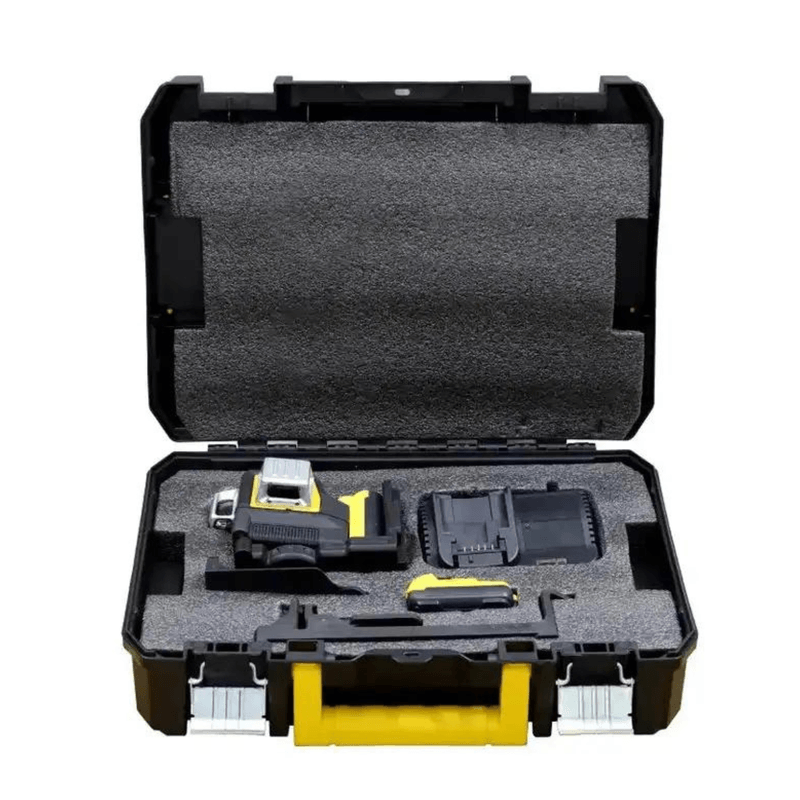 Casa si Gradina - Constructii - Scule electrice si accesorii - Aparate de masura - Nivela Laser cu 12 Linii, 360°, Lumina Verde, Autonivelanta cu un Incarcator si 2 Acumulatoare Li-Ion 2 Ah - Infinity.ro