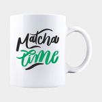 Casa si Gradina - Bucatarie si vesela - Cani si pahare - Cani si cesti - Cana alba personalizata MATCHA TIME, INOVATIX®. 330ml - Infinity.ro