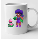 Casa si Gradina - Bucatarie si vesela - Cani si pahare - Cani si cesti - Cana alba personalizata Brawl Star - Rosa, INOVATIX®. 330 ml - Infinity.ro