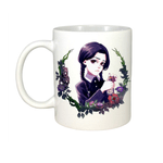 Casa si Gradina - Bucatarie si vesela - Cani si pahare - Cani si cesti - Cana alba personalizata Wednesday, INOVATIX®. 330ml - Infinity.ro