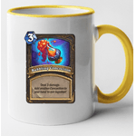 Casa si Gradina - Bucatarie si vesela - Cani si pahare - Cani si cesti - Cana maner galben personalizata HearthStone - BubblingConcoction, INOVATIX®. 330ml - Infinity.ro