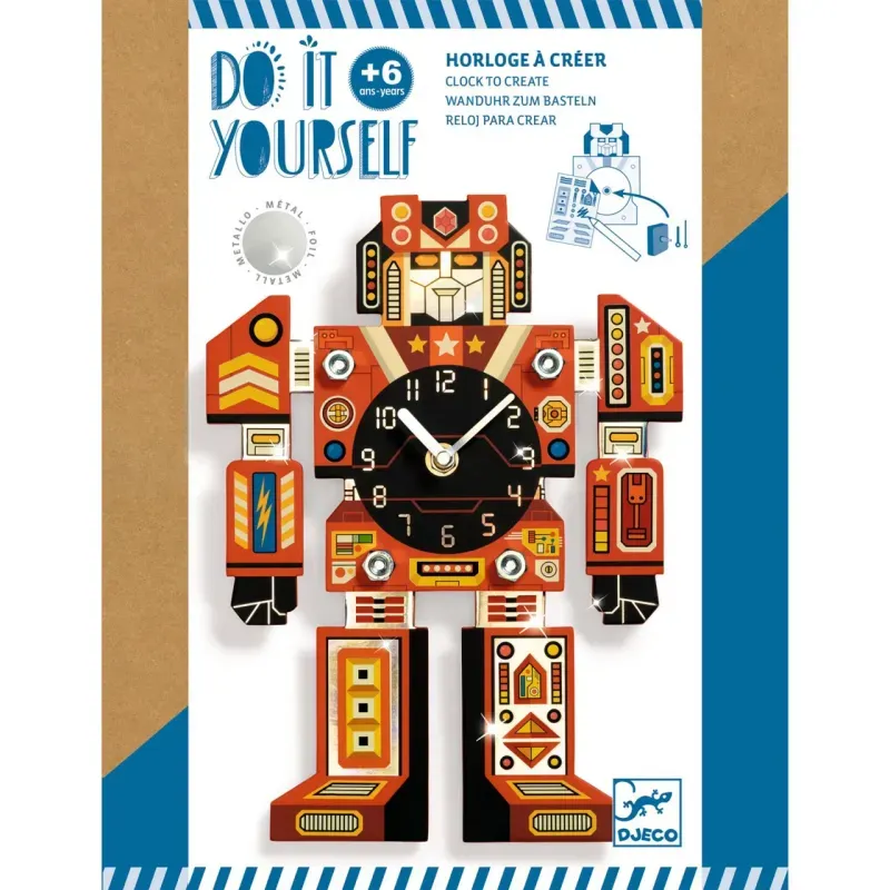 Jucarii, Copii si Bebe - Jucarii si jocuri - Jucarii & jocuri educative - Jocuri si jucarii educative - Joc creativ DIY Ceasul robot - Infinity.ro