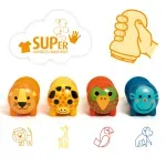 Jucarii, Copii si Bebe - Jucarii si jocuri - Jucarii & jocuri educative - Seturi pictura si desen - Set stampile Animale safari - Infinity.ro