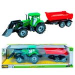 Jucarii, Copii si Bebe - Jucarii si jocuri - Vehicule si jucarii cu telecomanda - Masinute - Tractor cu frictiune si remorca - Infinity.ro