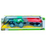 Jucarii, Copii si Bebe - Jucarii si jocuri - Vehicule si jucarii cu telecomanda - Masinute - Tractor cu frictiune si remorca - Infinity.ro