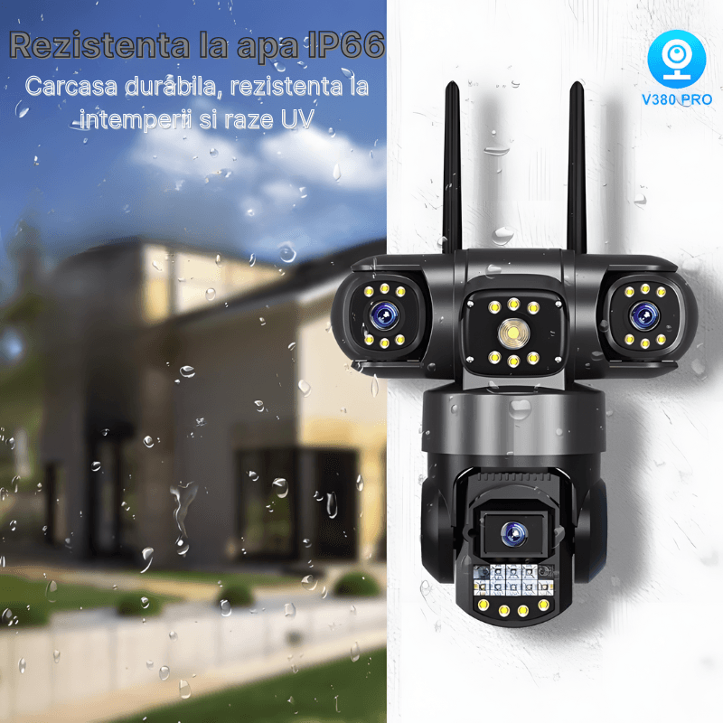 Casa si Gradina - Electrice - Smart Home - Camere de supraveghere - Camera de supraveghere MaGeCa, 4G, 6MP Full HD, 3 zone supravegheate simultan, Comunicare bidirectionala, NightVision - Infinity.ro