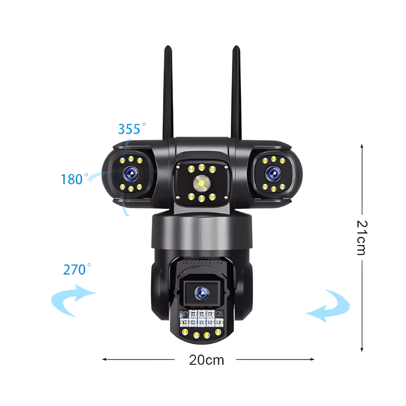 Casa si Gradina - Electrice - Smart Home - Camere de supraveghere - Camera de supraveghere MaGeCa, 4G, 6MP Full HD, 3 zone supravegheate simultan, Comunicare bidirectionala, NightVision - Infinity.ro