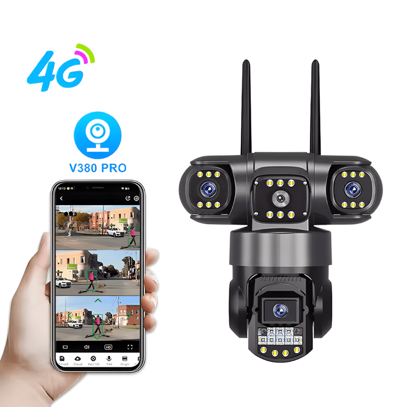 Casa si Gradina - Electrice - Smart Home - Camere de supraveghere - Camera de supraveghere MaGeCa, 4G, 6MP Full HD, 3 zone supravegheate simultan, Comunicare bidirectionala, NightVision - Infinity.ro
