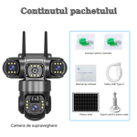 Casa si Gradina - Electrice - Smart Home - Camere de supraveghere - Camera de supraveghere cu panou solar MaGeCa, 4G, Cartela SIM, 6MP Full HD, 3 zone supravegheate simultan - Infinity.ro