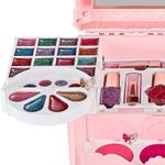 Jucarii, Copii si Bebe - Igiena si ingrijire - Produse machiaj copii - Trusa de machiaj pentru copii cu sunete si lumini, Set Make-Up, Roz - Infinity.ro