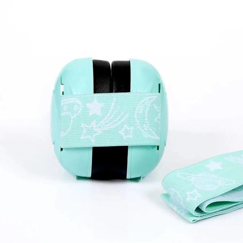 Jucarii, Copii si Bebe - Carucioare si articole de transport - Accesorii transport copii - Casti Antifonice Pentru Copii si Bebelusi 3-36 luni, Protectie Auditiva, Prindere Sigura Fontanela, Verde cu Negru - Infinity.ro