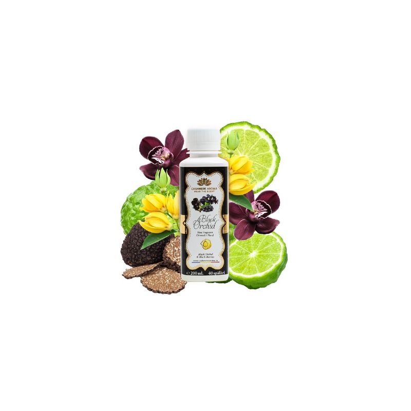 Market - Spalare si intretinere rufe - Produse intretinere textile - Detergent rufe - Parfum de rufe albe si color, 200 ml, 40 spalari, Cashmere Aroma, Black Orchid - Infinity.ro