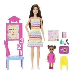 Barbie Set De Joaca Papusa Barbie Satena Face Cariera Profesoara