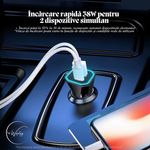 Laptop, Telefoane si Tablete - Telefoane mobile si accesorii - Accesorii Telefoane - Incarcatoare telefoane - Kit Smart Drive Essentials e-Wantay® 3 in 1 – Incarcator auto, Suport pentru telefon, Placuta auto cu numar de contact - Infinity.ro