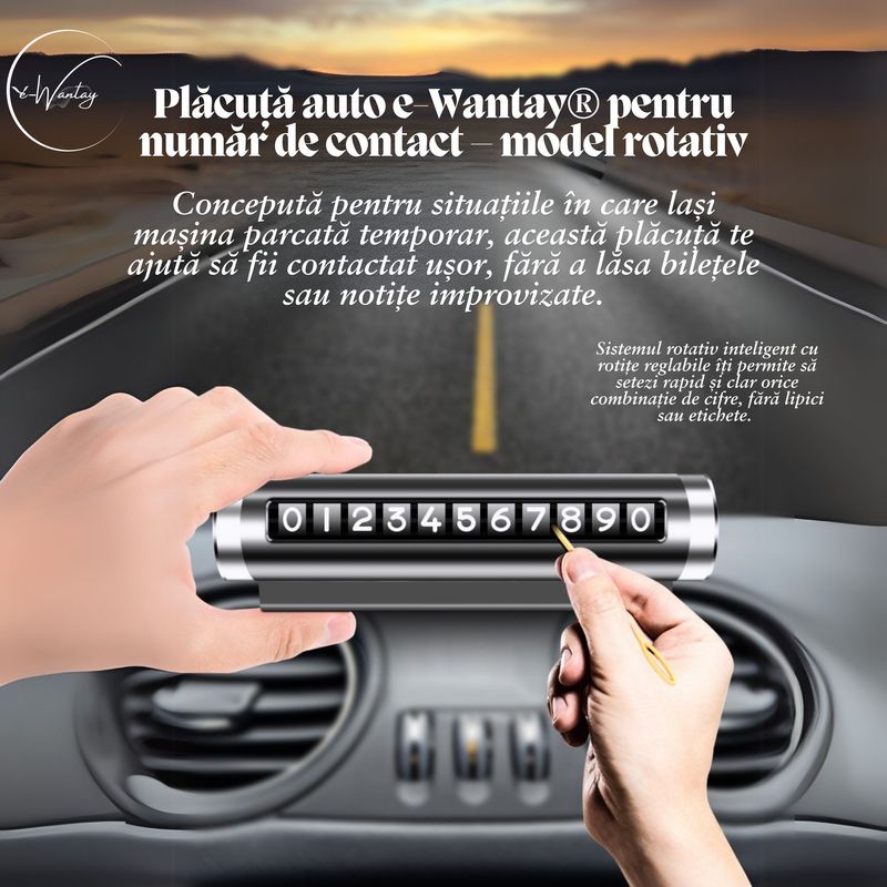 Laptop, Telefoane si Tablete - Telefoane mobile si accesorii - Accesorii Telefoane - Incarcatoare telefoane - Kit Smart Drive Essentials e-Wantay® 3 in 1 – Incarcator auto, Suport pentru telefon, Placuta auto cu numar de contact - Infinity.ro