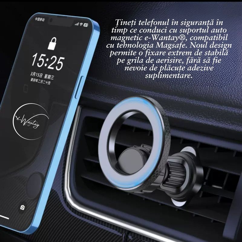 Laptop, Telefoane si Tablete - Telefoane mobile si accesorii - Accesorii Telefoane - Incarcatoare telefoane - Kit Smart Drive Essentials e-Wantay® 3 in 1 – Incarcator auto, Suport pentru telefon, Placuta auto cu numar de contact - Infinity.ro