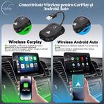 PC, gaming si accesorii - Retelistica - Wireless - Adaptoare wireless - Adaptor wireless e-Wantay, CarPlay si Android Auto 2 in 1–Conectare Automata Fara Fir, Plug & Play - Infinity.ro