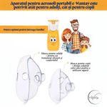 Jucarii, Copii si Bebe - Igiena si ingrijire - Accesorii ingrijire copii - Aparate aerosoli copii - Aparat Aerosoli Portabil cu Ultrasunete e-Wantay®,Silentios pentru copii si adulti,3 moduri,Baterie Reincarcabila 600mAh - Infinity.ro