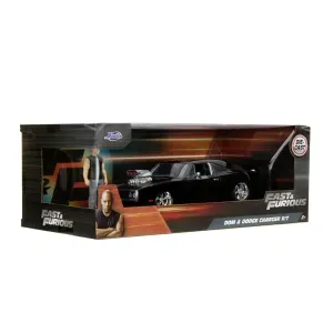 Jada Fast And Furious Set Figurina Dom Si Masinuta Metalica Dodge Charger 1970 Scara 1 La 24