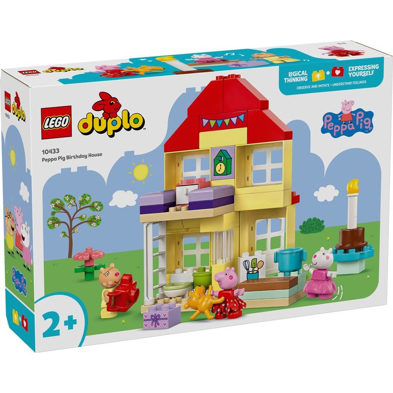 Jucarii, Copii si Bebe - Jucarii si jocuri - Seturi de constructie si cuburi - Seturi de constructie - LEGO DUPLO - Casa aniversara a Purcelusei Peppa (10433) - Infinity.ro