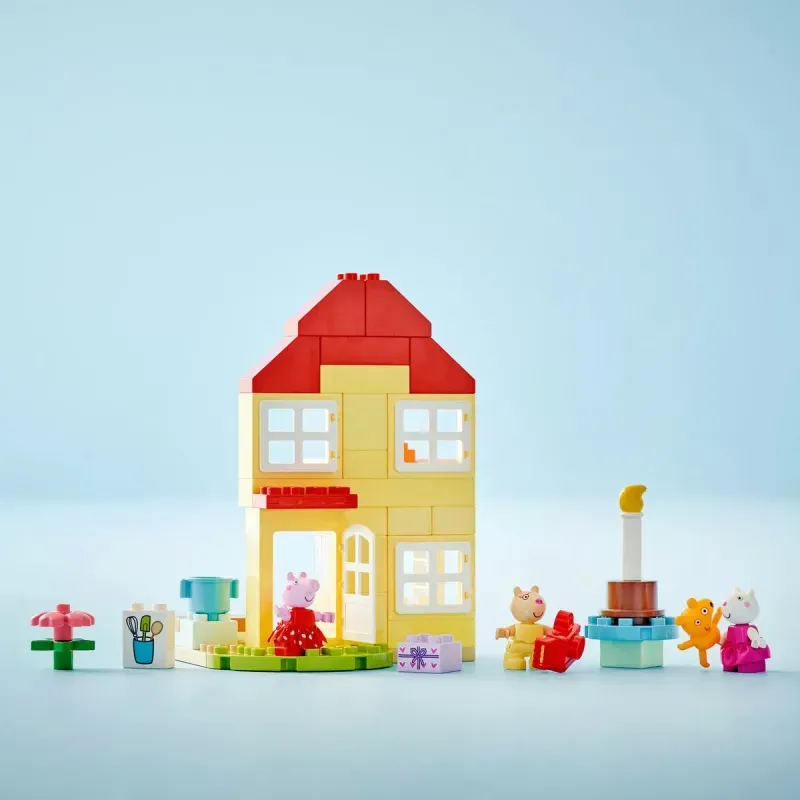 Jucarii, Copii si Bebe - Jucarii si jocuri - Seturi de constructie si cuburi - Seturi de constructie - LEGO DUPLO - Casa aniversara a Purcelusei Peppa (10433) - Infinity.ro
