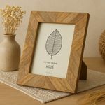 Market - Cadouri - Rame si albume foto - Rama foto, din lemn de mango, 13x18 cm – model rustic cu textura naturala - Infinity.ro