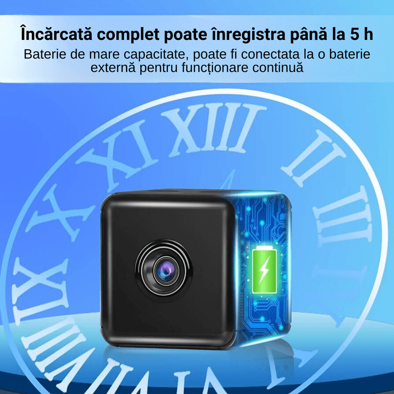 Laptop, Telefoane si Tablete - Wearables si gadgeturi - Gadgeturi - Dispozitive spionaj - Camera Spionaj LUDORA®, Inregistrare Video si Microfon, WI-FI, 1080P, Unghi Larg 150°, Senzor Miscare, Vedere Nocturna - Infinity.ro