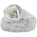 Petshop - Accesorii petshop - Culcusuri si custi - Culcusuri si saltele - Pat Confortabil Pentru Pisici si Catei, LUDORA®, Material Moale si Catifelat, Baza Anti-Derapanta, Diametru 50CM - Infinity.ro