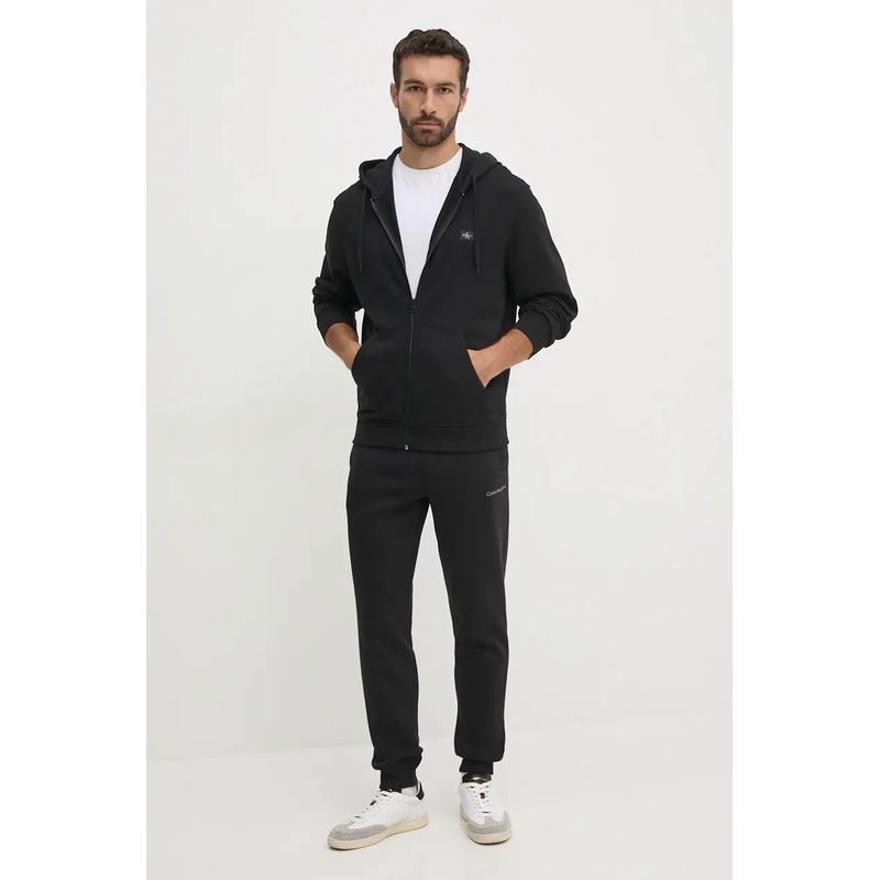 Fashion, accesorii si bijuterii - Barbati - Imbracaminte - Hanorace barbati - Hanorac de bumbac cu gluga Calvin Klein Jeans J30J326858, Negru, L INTL - Infinity.ro