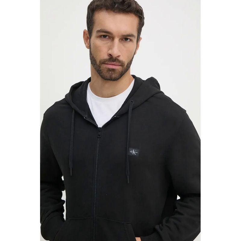 Fashion, accesorii si bijuterii - Barbati - Imbracaminte - Hanorace barbati - Hanorac de bumbac cu gluga Calvin Klein Jeans J30J326858, Negru, L INTL - Infinity.ro
