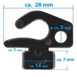 Sport si Outdoor - Sporturi de echipa - Fotbal - Porti fotbal - Set 100 carlige Schäper pentru prindere plasa porti cu canal - Infinity.ro