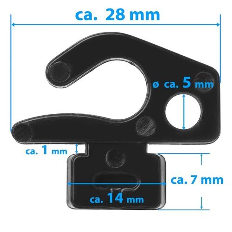 Sport si Outdoor - Sporturi de echipa - Fotbal - Porti fotbal - Set 100 carlige Schäper pentru prindere plasa porti cu canal - Infinity.ro