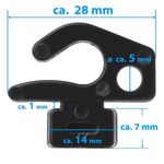 Sport si Outdoor - Sporturi de echipa - Fotbal - Porti fotbal - Set 100 carlige Schäper pentru prindere plasa porti cu canal - Infinity.ro