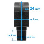 Sport si Outdoor - Sporturi de echipa - Fotbal - Porti fotbal - Set 100 carlige Schäper pentru prindere plasa porti cu canal - Infinity.ro