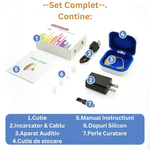 Ingrijire personala si Cosmetice - Sanatate si wellness - Aparate medicale - Aparate auditive - Aparat Auditiv reincarcabil NeoHGS™, cu Acumulator, 130 dB Amplificator de sunet, Autonomie 80 ore, Hipoacuzie - Infinity.ro