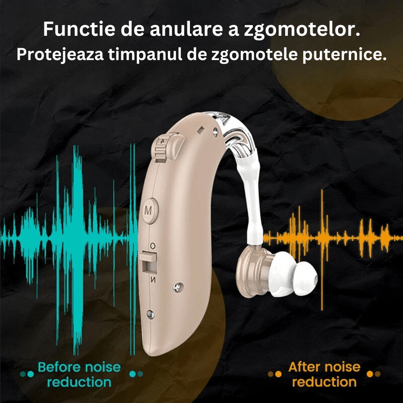 Ingrijire personala si Cosmetice - Sanatate si wellness - Aparate medicale - Aparate auditive - Aparat Auditiv reincarcabil NeoHGS™, cu Acumulator, 130 dB Amplificator de sunet, Autonomie 80 ore, Hipoacuzie - Infinity.ro