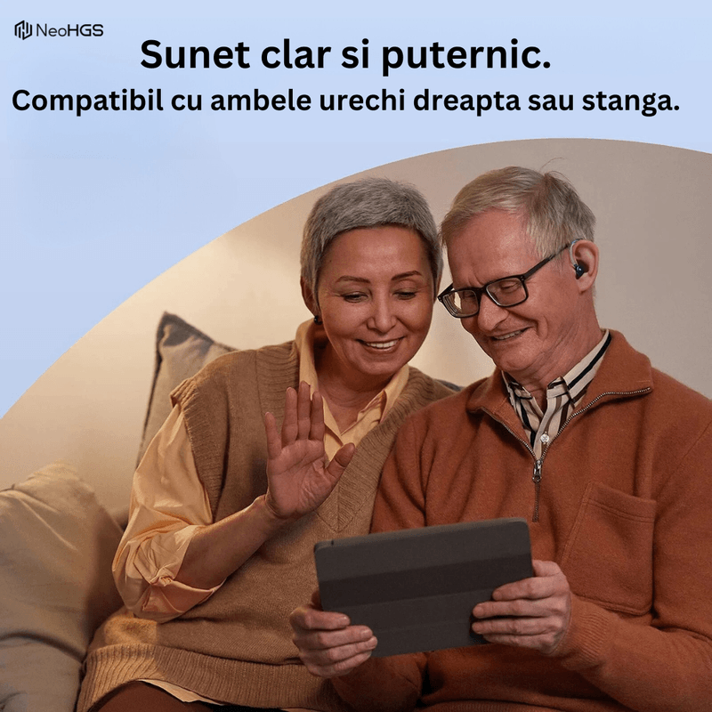 Ingrijire personala si Cosmetice - Sanatate si wellness - Aparate medicale - Aparate auditive - Aparat Auditiv reincarcabil NeoHGS™, cu Acumulator, 130 dB Amplificator de sunet, Autonomie 80 ore, Hipoacuzie - Infinity.ro