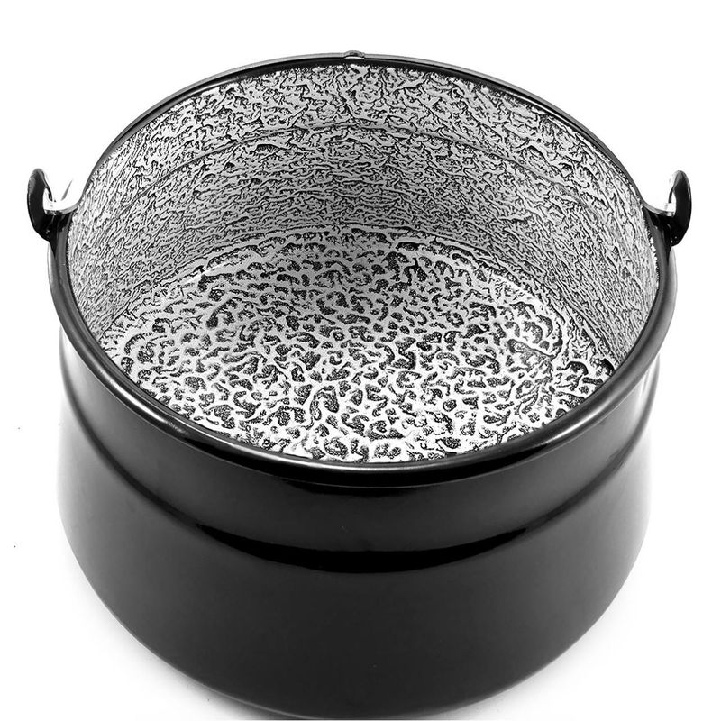 Casa si Gradina - Bucatarie si vesela - Vase pentru gatit - Oale si cratite - Ceaun emailat cu maner, fund plat, 8 L, Perfect Home - Infinity.ro