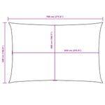 Casa si Gradina - Gradina si terasa - Umbrele si pavilioane - Umbrele - Panza parasolar albastru 5x7 m, tesatura oxford, dreptunghiular - Infinity.ro