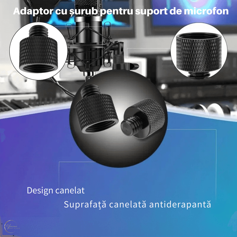 TV, Audio-Video si Foto - Audio Hi-Fi - Accesorii Audio Hi-Fi - Adaptor din Aluminiu, Filet Mama 5/8" la Filet Tata 3/8" pentru Stativ Microfon, Trepied Camera, Echipamente Audio Foto - Infinity.ro