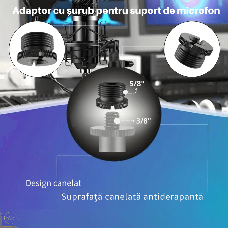 TV, Audio-Video si Foto - Audio Hi-Fi - Accesorii Audio Hi-Fi - Adaptor din Aluminiu, Filet Mama 3/8" la Filet Tata 5/8" pentru Stativ Microfon, Trepied Camera, Echipamente Audio Foto - Infinity.ro