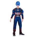 Jucarii, Copii si Bebe - Jucarii si jocuri - Jucarii de rol - Masti si costume copii - Costum carnaval Captain America, 7-9 ani , 120-130 cm - Infinity.ro