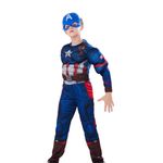 Jucarii, Copii si Bebe - Jucarii si jocuri - Jucarii de rol - Masti si costume copii - Costum carnaval Captain America, 7-9 ani , 120-130 cm - Infinity.ro