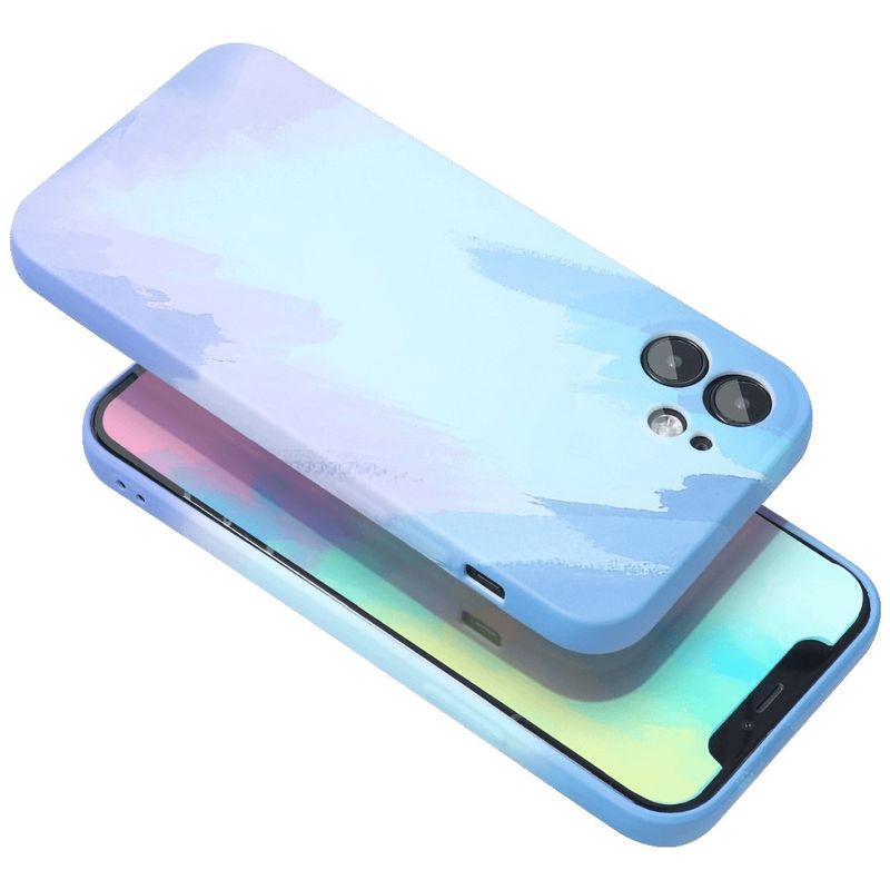 Laptop, Telefoane si Tablete - Telefoane mobile si accesorii - Accesorii Telefoane - Huse telefoane - Husa protectie Flippy compatibila cu Apple iPhone 12 Tpu Ombre, Albastru/Mov - Infinity.ro