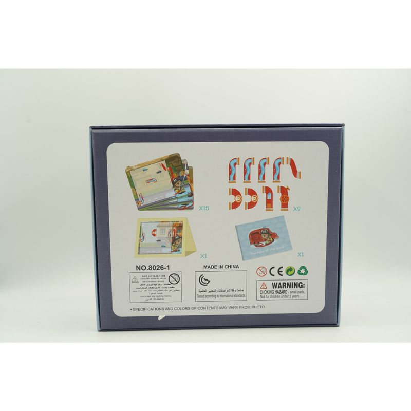 Jucarii, Copii si Bebe - Jucarii si jocuri - Jucarii & jocuri educative - Jocuri si jucarii educative - Joc educativ magnetic de interconectare, micul pompier, 15 nivele, 9 carti, pentru copii, +3 ani, multicolor - Infinity.ro