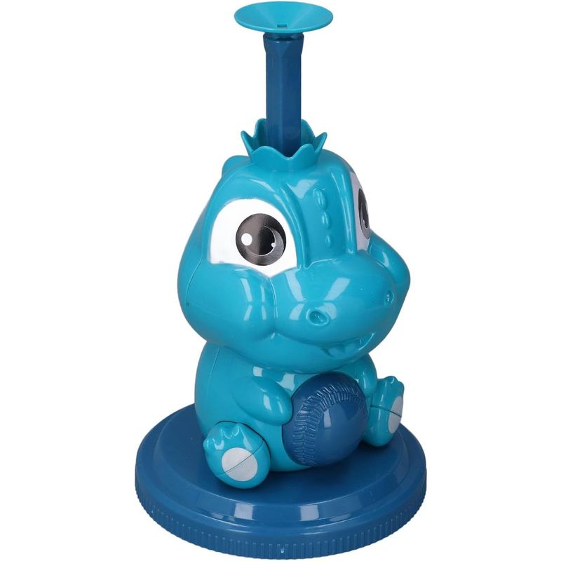 Jucarii, Copii si Bebe - Jucarii si jocuri - Jucarii de exterior - Alte jucarii de exterior - Set de Baseball 5 Piese pentru Copii, Flippy, Jucarie Dinosaur Press, 14x23 cm, Verde/Albastru - Infinity.ro