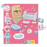 Jucarii, Copii si Bebe - Jucarii si jocuri - Papusi si accesorii - Casute de papusi si mobilier - Set casa de papusi mama si copilul, Flippy, cu lumini si sunet - Infinity.ro